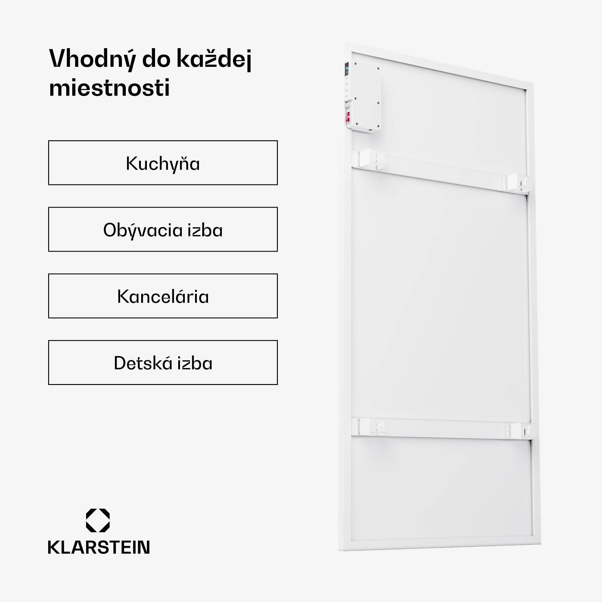 Klarstein Wonderwall Air Smart 770, infračervený ohrievač, 60 x 120 cm, 770 W, aplikácia – Obrázok 3