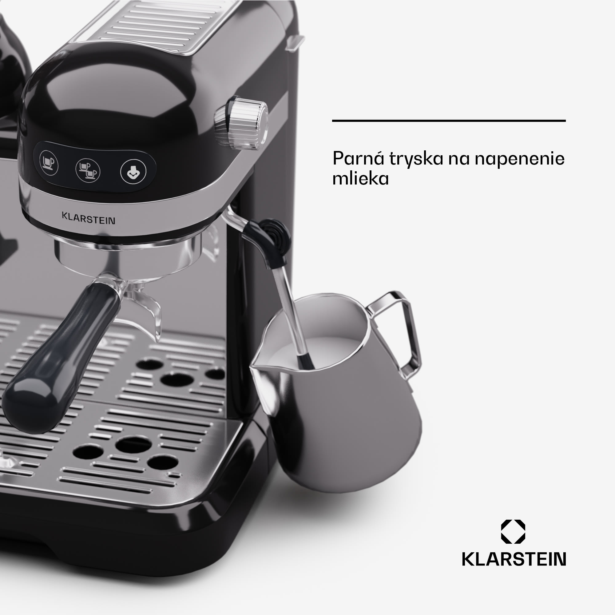 Klarstein Bella Café, espresso kávovar, vrátane mlynčeka, 1550 W, 20 bar, 1,4 litra – Obrázok 3