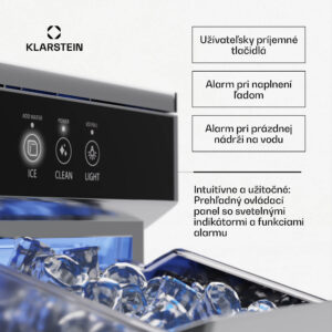 Klarstein Ice Galet, výrobník ľadových nugetiek, 20 kg/24 h, Auto-Clean, 2,2-litrová nádrž na vodu