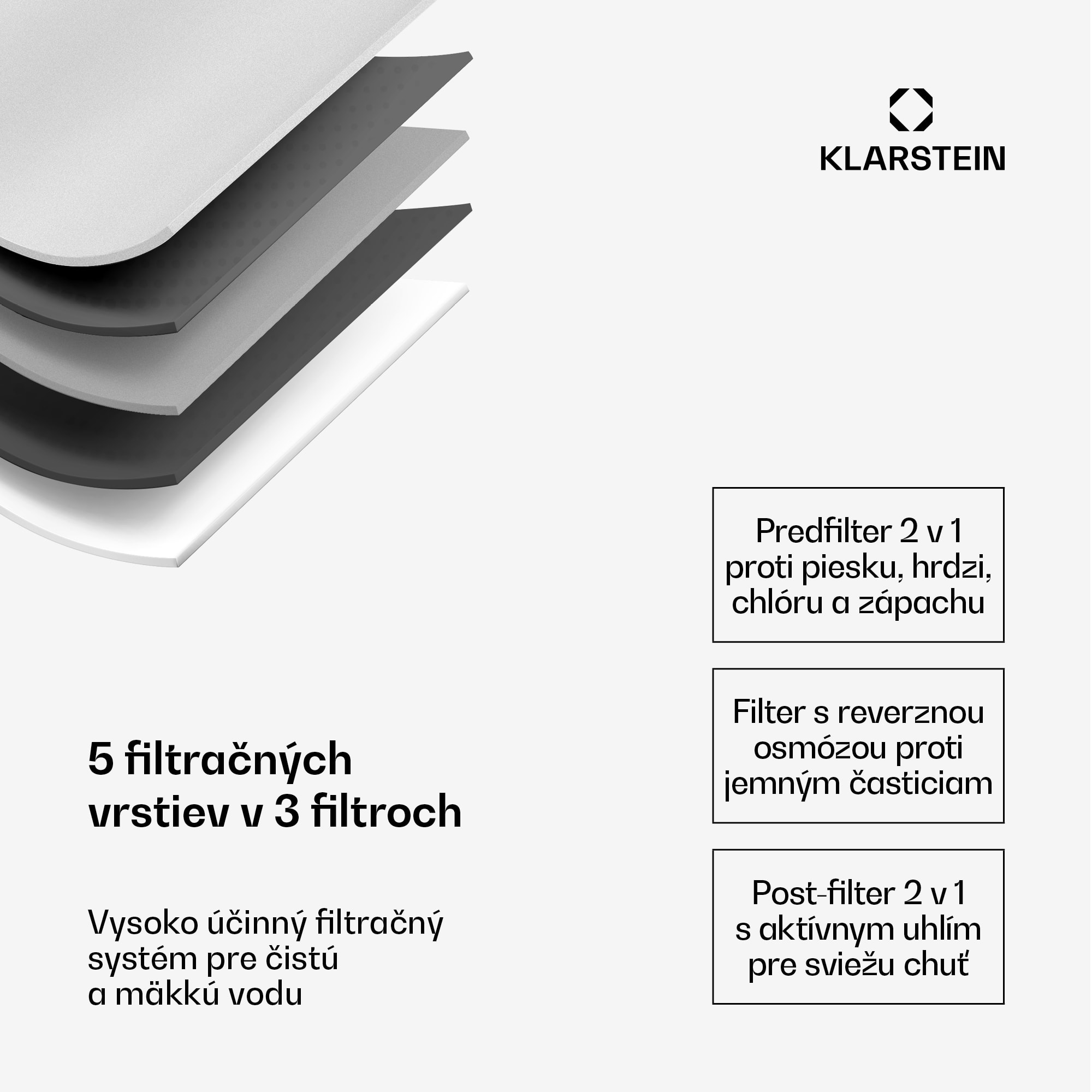 Klarstein AquaLine 3L, čistička vody, 5-stupňová filtrácia, objem 3 l, 6 teplôt vody, čierna
