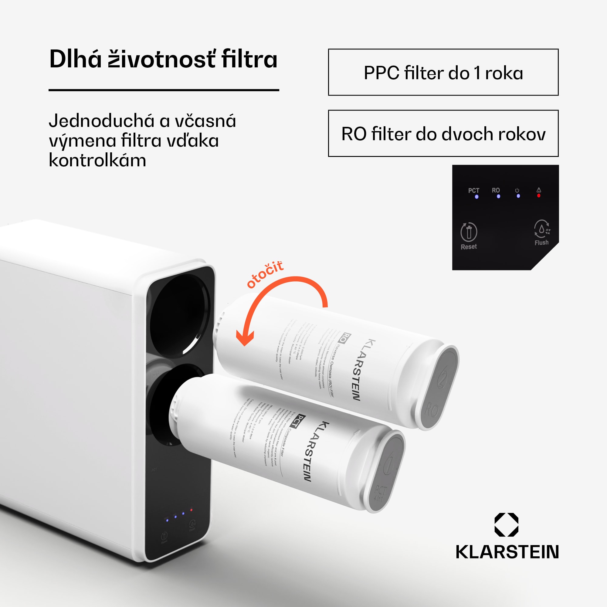 Klarstein PureLine 600, filtračný systém, reverzná osmóza, 600 GPD / 2270 L/d