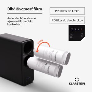 Klarstein PureLine 600, filtračný systém, reverzná osmóza, 600 GPD / 2270 L/d