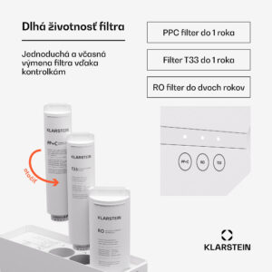 Klarstein PureFina 600, filtračný systém, reverzná osmóza, 600 GPD / 2270 L/d