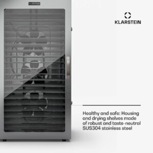 Klarstein Captain Jerky 200, sušička potravín, 2000 W, 30-90 °C, 24-hod. časovač, nehrdzavejúca oceľ