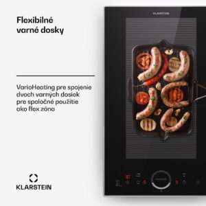 Klarstein Delicatessa Domino Prime, vstavaná indukčná varná doska, 2 zóny, 3500 W
