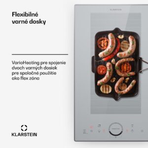 Klarstein Delicatessa Domino Prime, vstavaná indukčná varná doska, 2 zóny, 3500 W