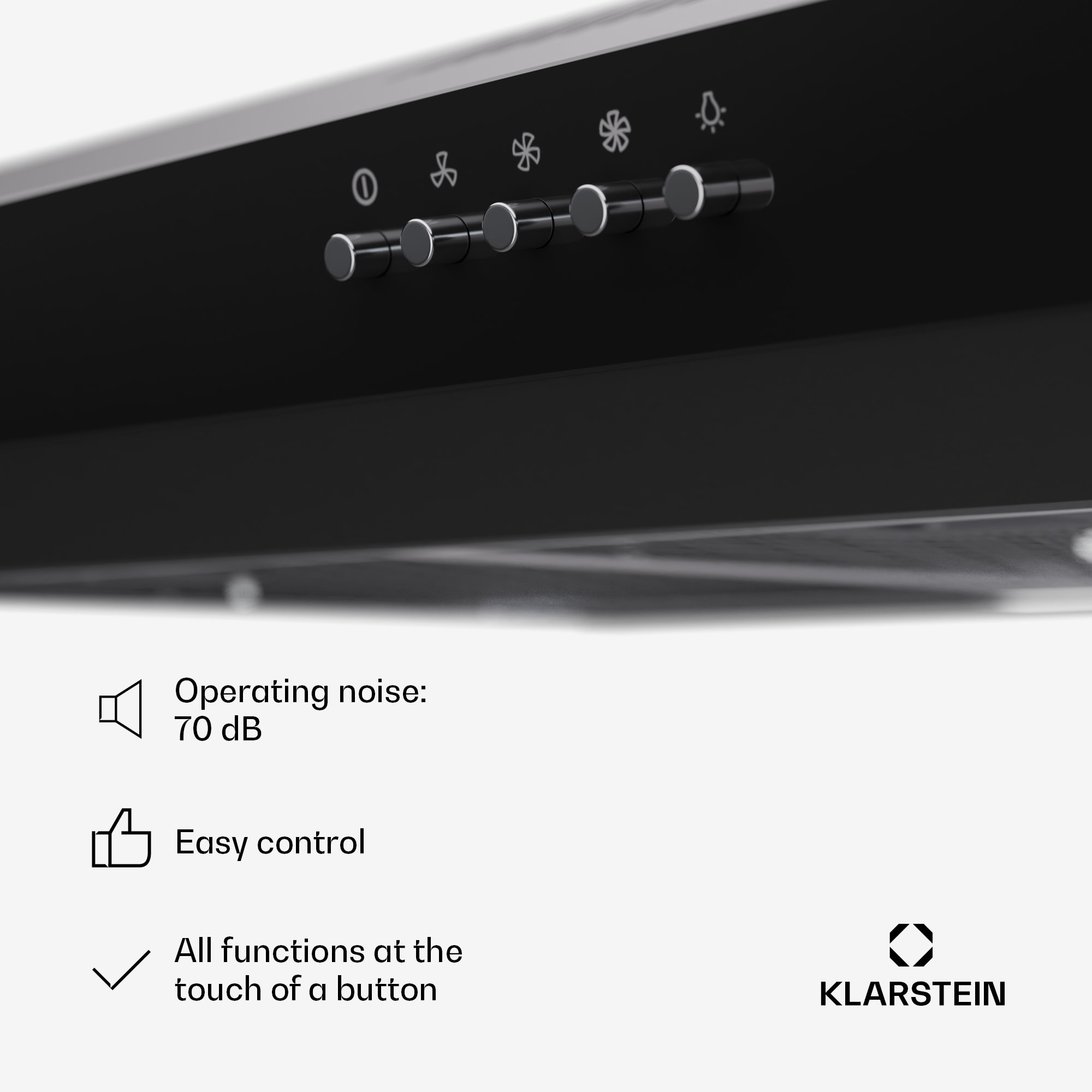 Klarstein Contempo 90 podskrinkový digestor – Obrázok 2