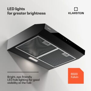 Klarstein Contempo Neo, digestor, podskrinkový, recirkulácia, 175 m³/h, SenseControl, integrované dotykové ovládanie, nehrdzavejúca oceľ / akrylátové sklo