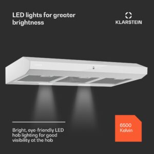 Klarstein Contempo Neo, digestor, podskrinkový, recirkulácia, 175 m³/h, SenseControl, integrované dotykové ovládanie, nehrdzavejúca oceľ / akrylové sklo