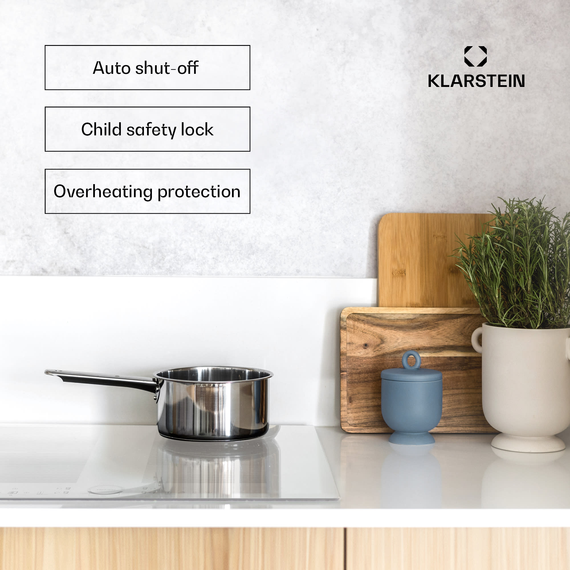 Klarstein Delicatessa 70 Flex, vstavaná indukčná varná doska, 4 zóny, 7000 W, sklokeramika – Obrázok 2