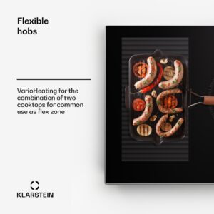 Klarstein Delicatessa 90 Hybrid Prime vstavaná indukčná varná doska 5 zón 7200 W sebestačná