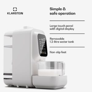 Klarstein Loire 4 v 1, výrobník vegánskych nápojov, 800/1200 W, 1200 ml, dotykové ovládanie, odnímateľný zásobník na vodu
