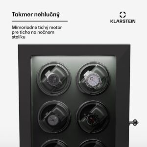 Klarstein Verdon 6, naťahovač hodiniek, na 6 hodiniek, 3 režimy, 5 rýchlostí, LED, diaľkové ovládanie