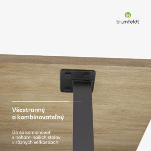 Blumfeldt Bearsdon stolová doska 120 x 80 cm do kuchyne a jedálne, Robustná vrstvená drevotrieska