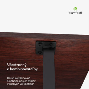 Blumfeldt Bearsdon stolová doska 120 x 80 cm pre kuchyňu a jedáleň, Robustná laminátová doska