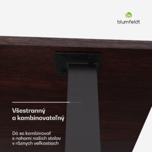 Blumfeldt Bearsdon stolová doska 140 x 80 cm pre kuchyňu a jedáleň, Robustná lamelová drevotrieska