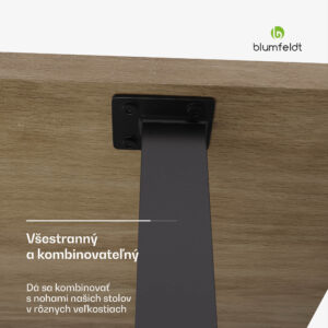 Blumfeldt Bearsdon stolová doska 160 x 90 cm pre kuchyňu a jedáleň, Robustná vrstvená drevotrieska