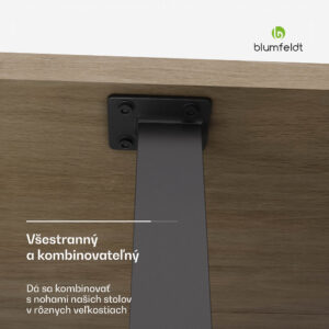 Blumfeldt Bearsdon stolová doska 180 x 90 cm pre kuchyňu a jedáleň, Robustná vrstvená drevotrieska