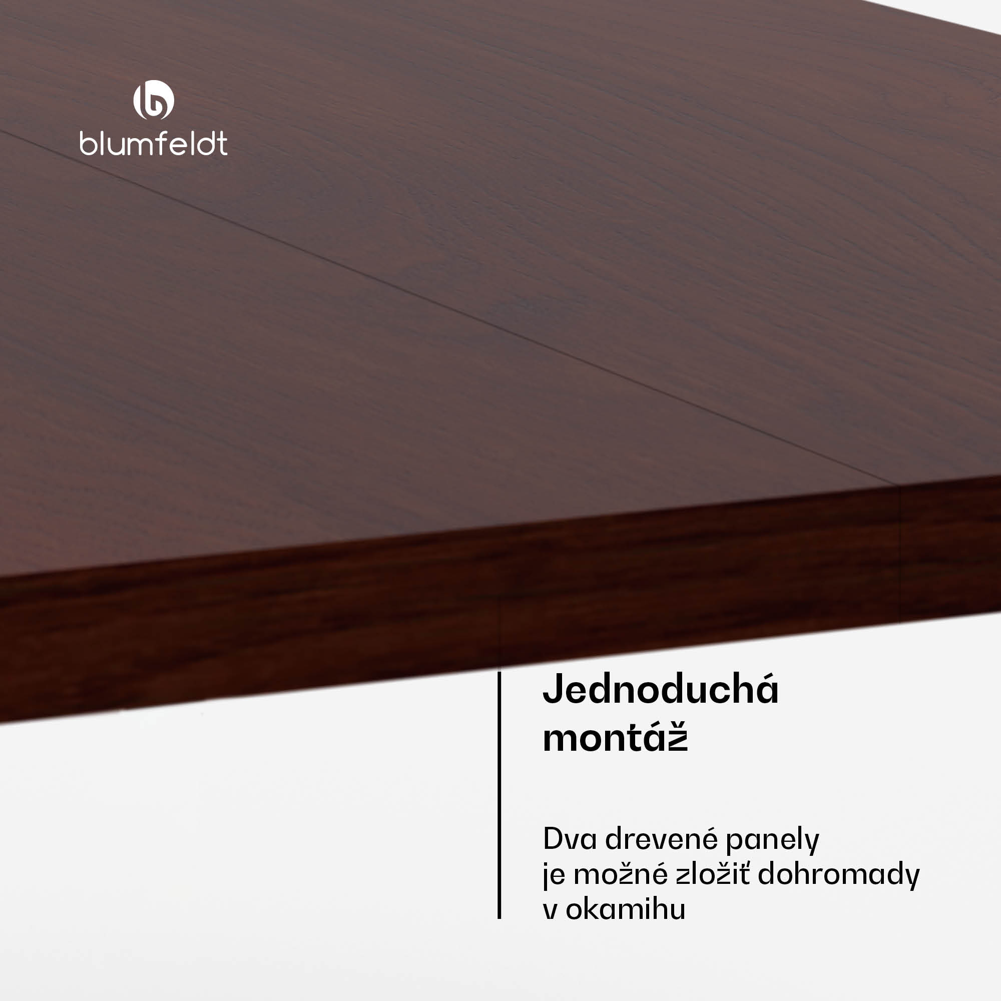 Blumfeldt Bearsdon stolová doska 180 x 90 cm pre kuchyňu a jedáleň, Robustná vrstvená drevotrieska – Obrázok 2