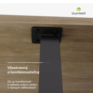 Blumfeldt Bearsdon stolová doska 200 x 100 cm pre kuchyňu a jedáleň, Robustná laminátová doska