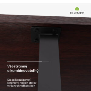 Blumfeldt Bearsdon stolová doska 200 x 100 cm pre kuchyňu a jedáleň, Robustná vrstvená drevotrieska