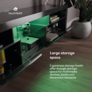 Klarstein Elgin, TV skrinka, 150 x 30 x 40 cm, LED