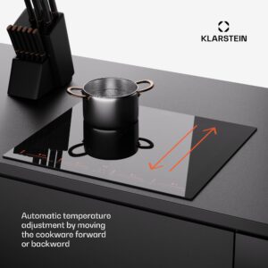 Klarstein Masterzone 60 Flex, indukčná varná doska, max. 9600 W, vstavaná, 4 Flex zóny, technológia ThermoBoost, Smart Flex