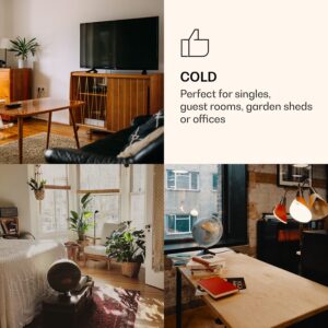 Klarstein CoolArt 45L, mini chladnička, EEK E, s mraziacim priestorom 1,5 l, dizajnové dvere