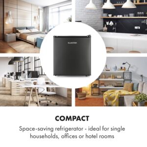 Klarstein Obsidian, chladnička, 46 l, priehradka na zeleninu