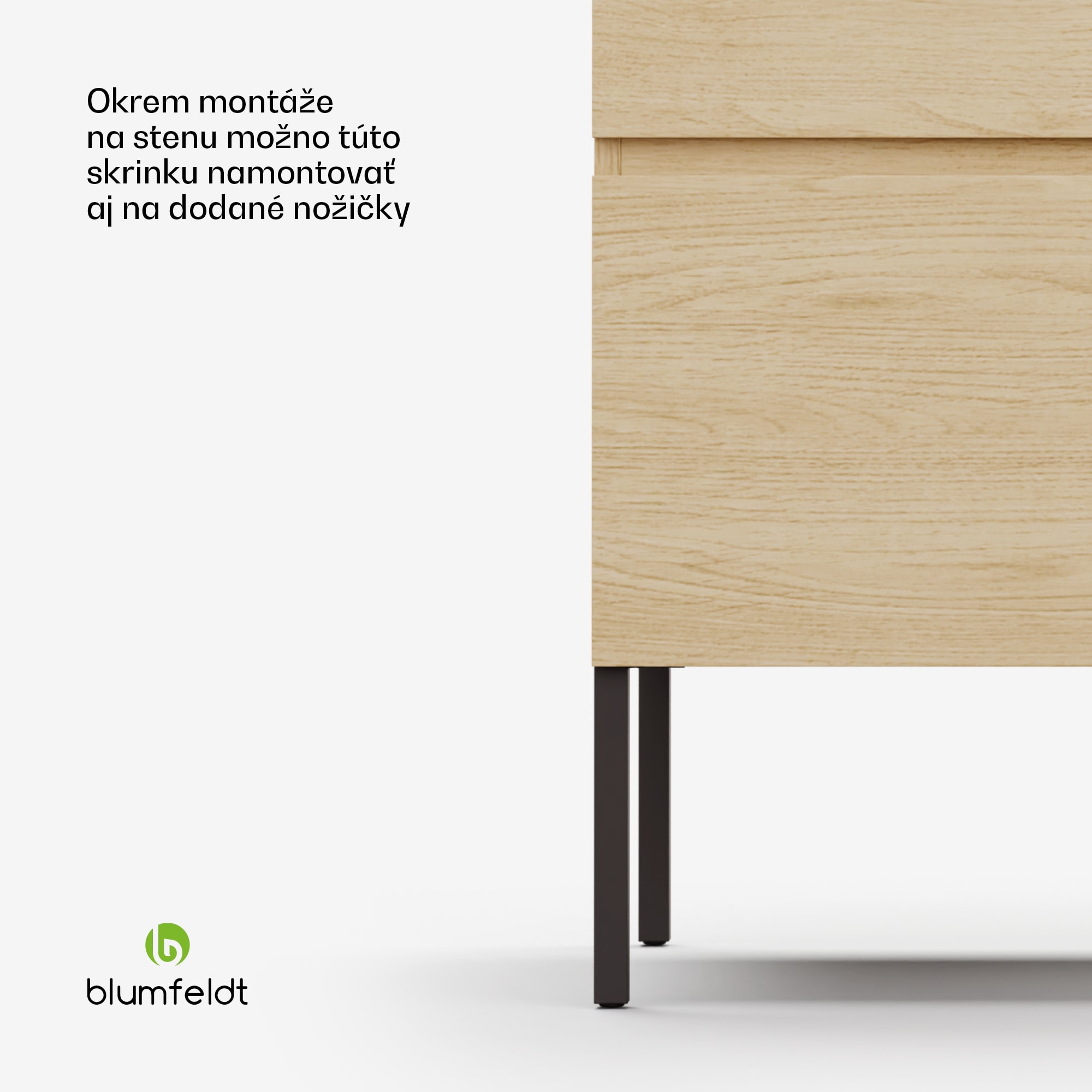 Blumfeldt Johnstone, umývadlo a skrinka do kúpeľne, 60 cm, keramické umývadlo – Obrázok 3