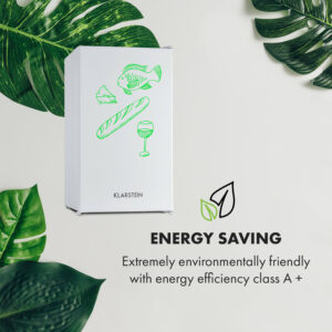 Klarstein Spitzbergen Uni, chladnička, 91 l, mraziaci priečinok 10 l, energet. trieda F, biela