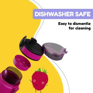 Klarstein Schmatzfatz, fľaša na pitie, športová fľaša, 500 ml, 24 cm, tritan