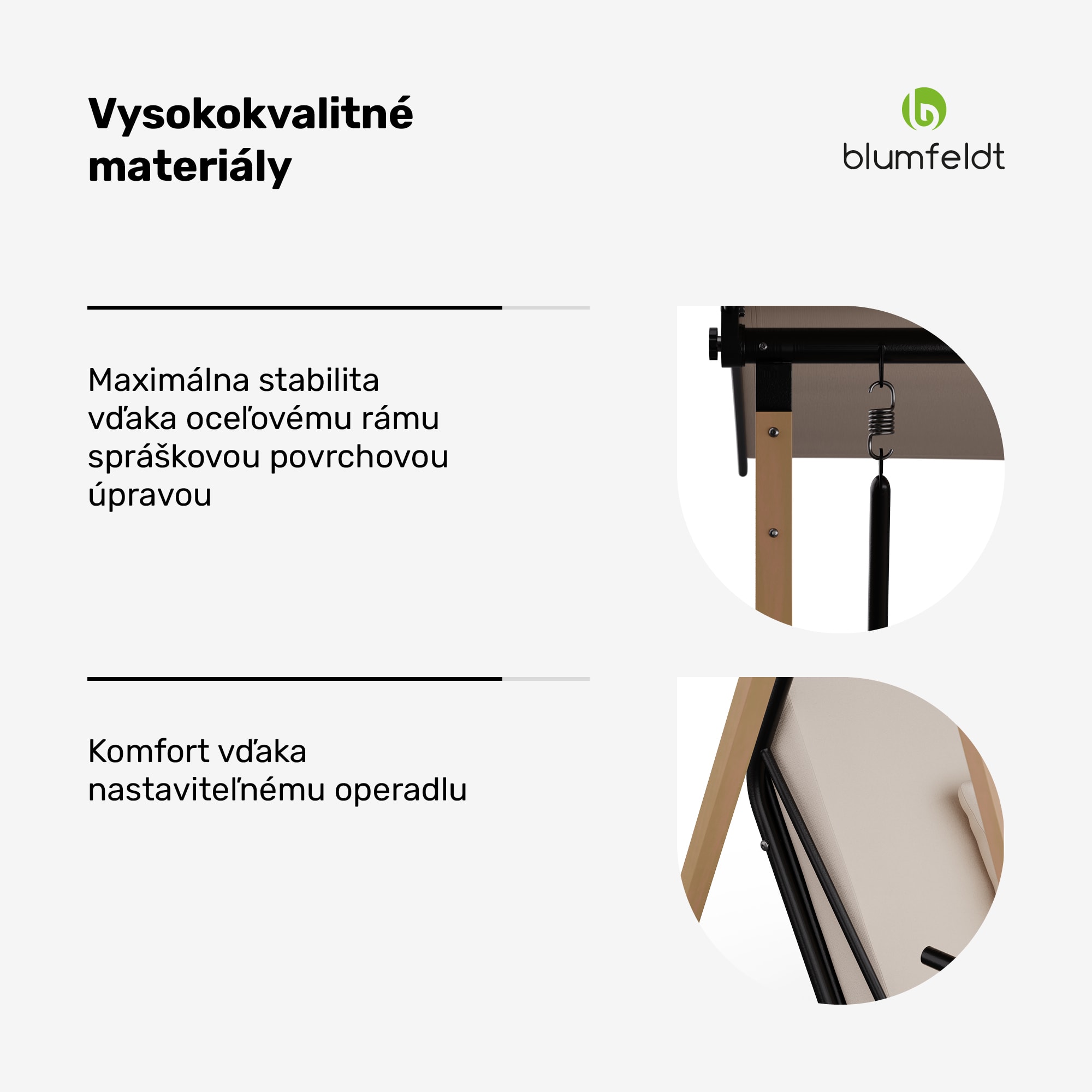 Blumfeldt ZenGrove, hollywoodska hojdačka, 3-miestna, individuálne nastaviteľná, oceľ s práškovou povrchovou úpravou, odolná voči poveternostným vplyvom – Obrázok 2