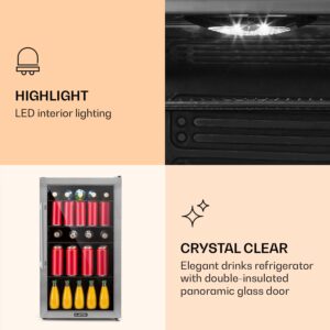 Klarstein Beersafe 3XL, chladnička, 98 l, 4 zásuvné police, 7 úrovní, čierna