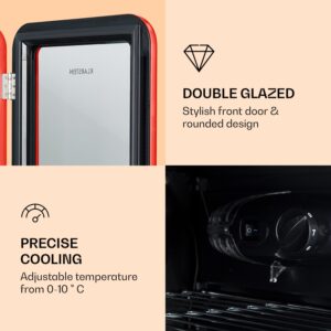 Klarstein PopLife, chladnička na nápoje, chladnička, 115 l, 0-10°C, retro dizajn