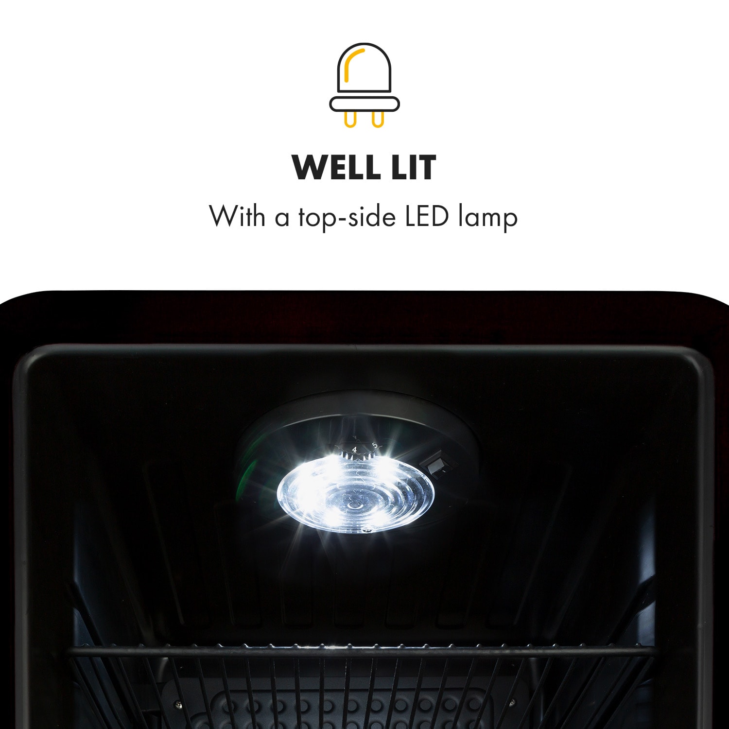 Klarstein PopLife, chladnička na nápoje, chladnička, 70 l, 0-10°C, retro dizajn, LED – Obrázok 2