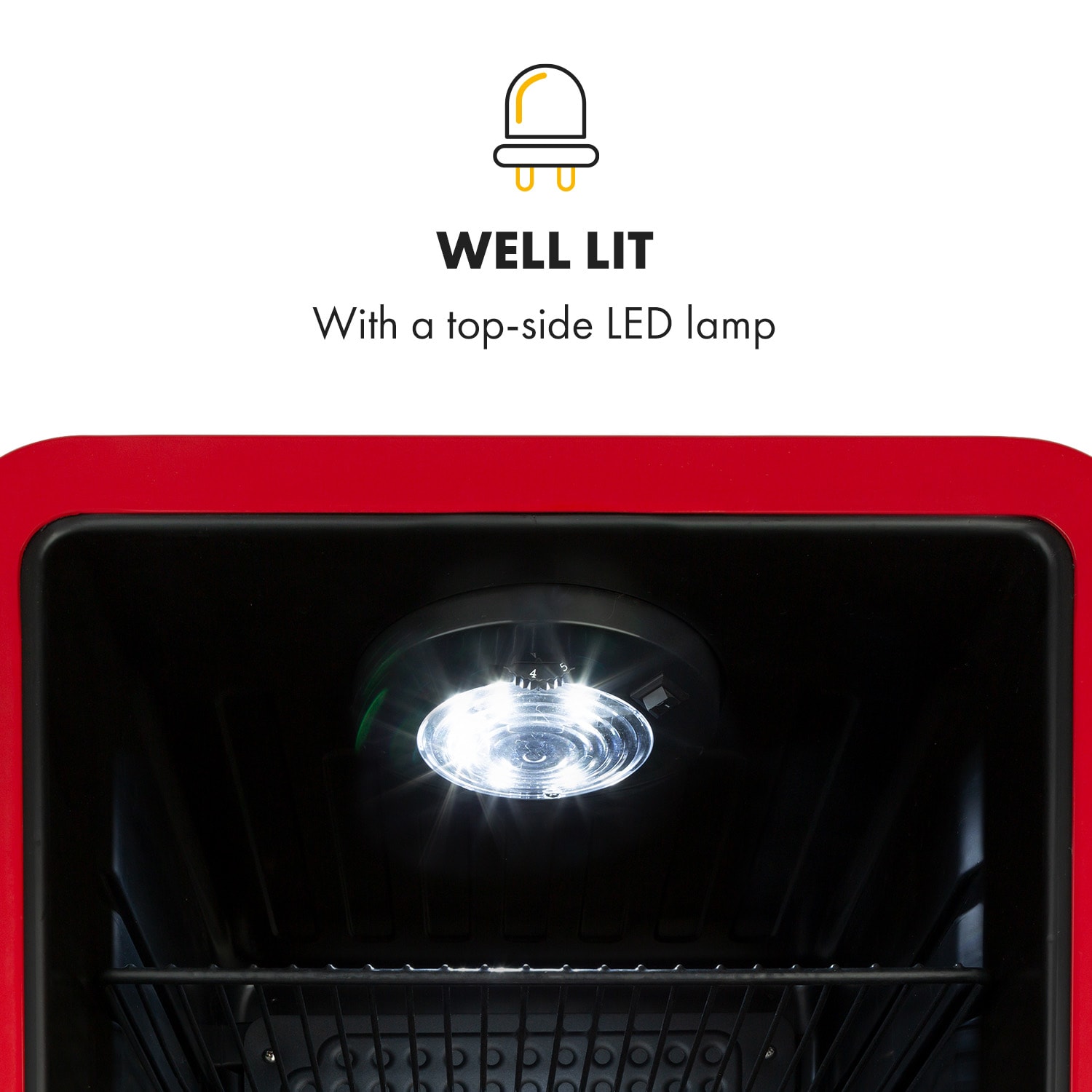 Klarstein PopLife, chladnička na nápoje, chladnička, 70 l, 0-10°C, retro dizajn, LED – Obrázok 2