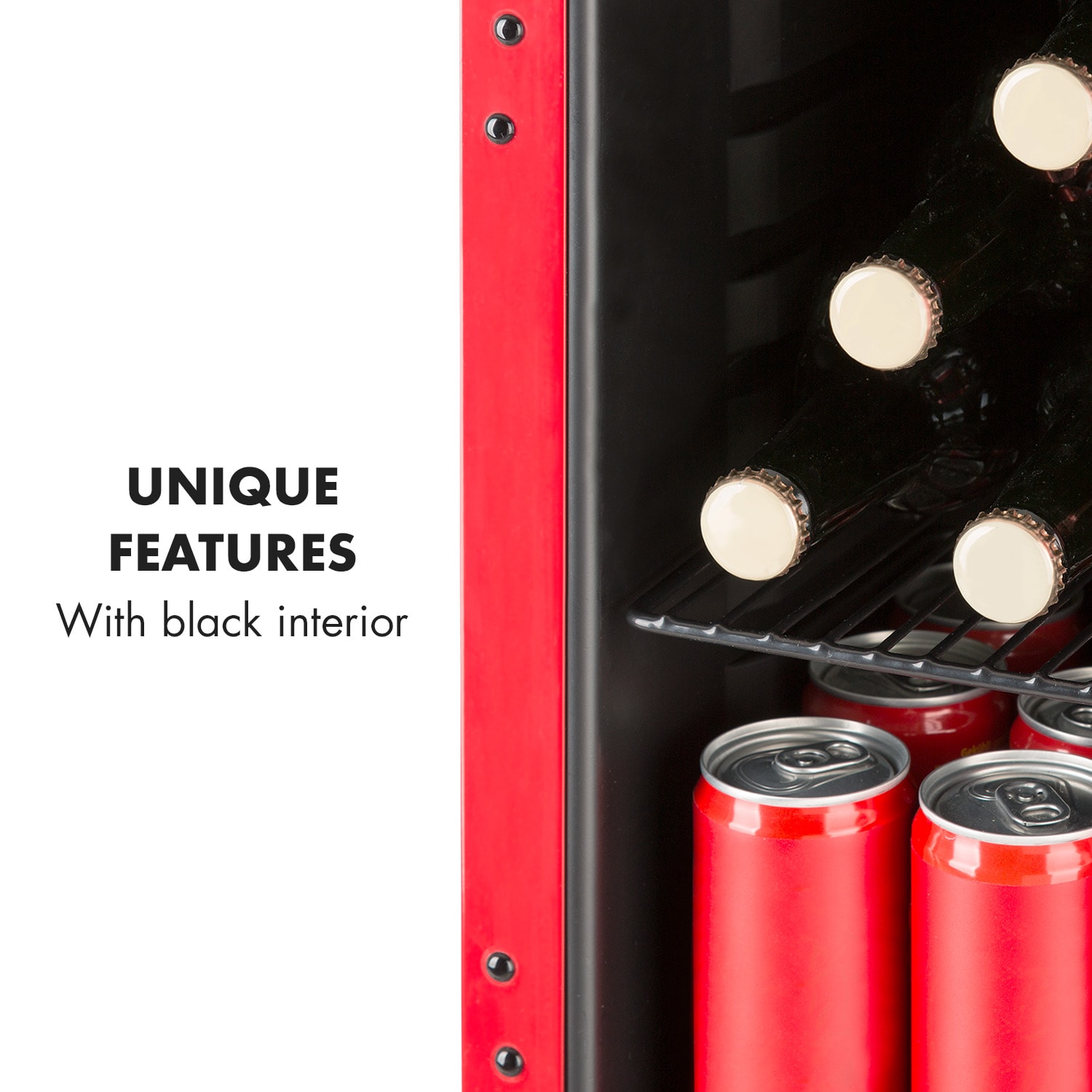 Klarstein PopLife 48, chladnička na nápoje, 0-10°C, retro dizajn – Obrázok 2