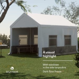 Blumfeldt Party Haven, stan, 400 x 296 x 280 cm, odolný voči poveternostným vplyvom, oceľový rám, jednoduchá montáž, s bočnými stenami