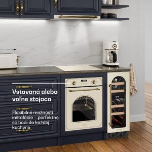 Klarstein Vinovilla Victoria 17 Duo chladnička na víno, 2 chladiace zóny, Dotykové ovládanie, 17 fliaš, 4 police