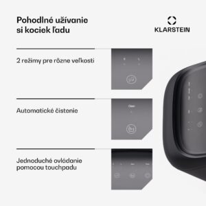 Klarstein SparkIce stroj na výrobu ľadu, 2 režimy, 1,5 l studenej vody, automatické čistenie, 15 kg/24 hod