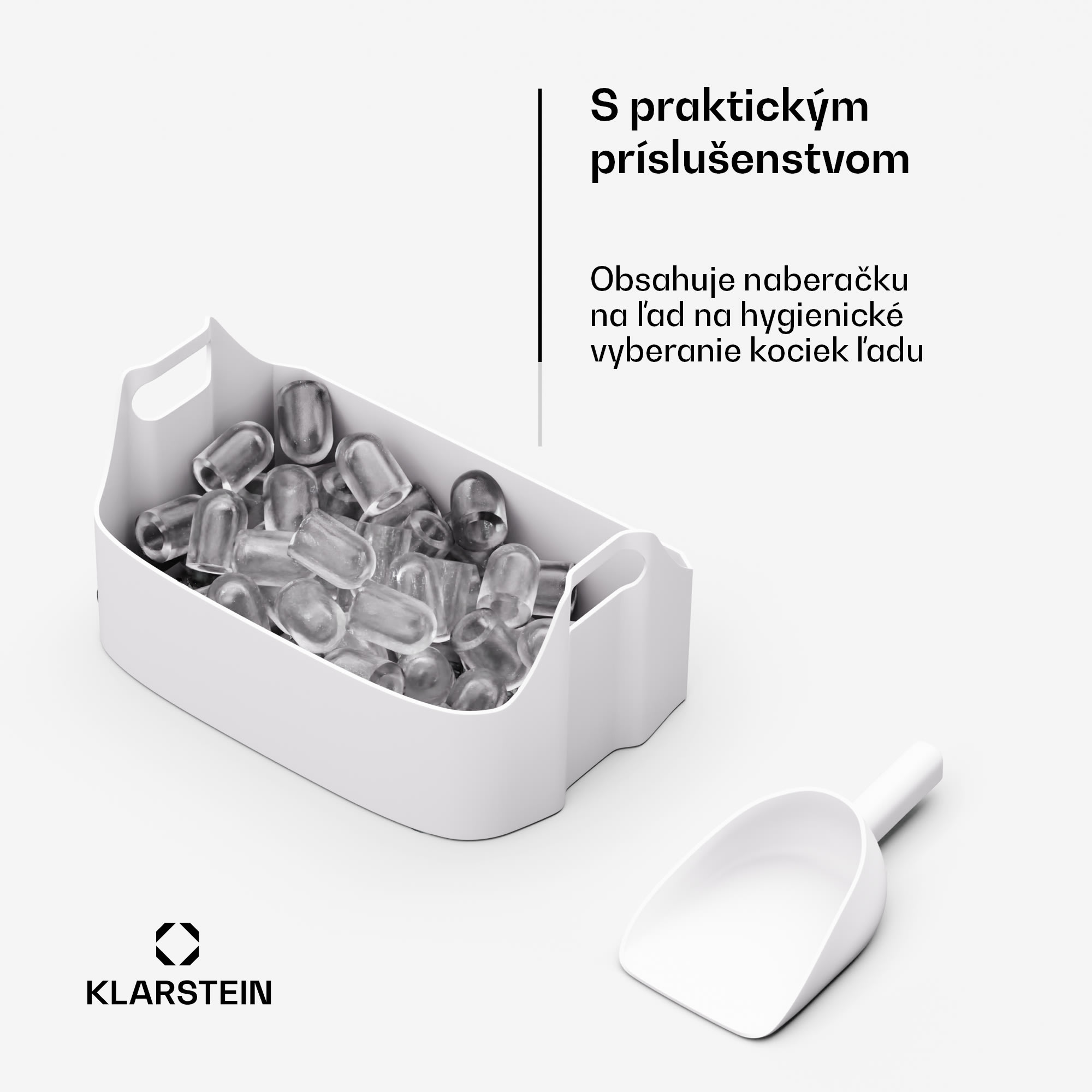 Klarstein SparkIce stroj na výrobu ľadu, 2 režimy, 1,5 l studenej vody, automatické čistenie, 15 kg/24 hod – Obrázok 3