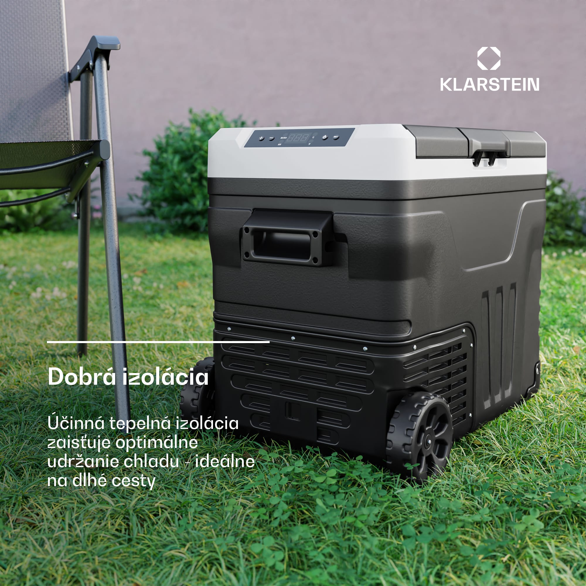 Klarstein PolarForce 50L kompresorový chladiaci box| LCD panel, osvetlenie, off-road, ochrana batérie, 12V/230V – Obrázok 2