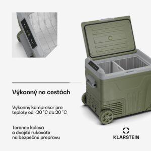 Klarstein PolarForce 50L kompresorový chladiaci box| LCD panel, osvetlenie, off-road, ochrana batérie, 12V/230V