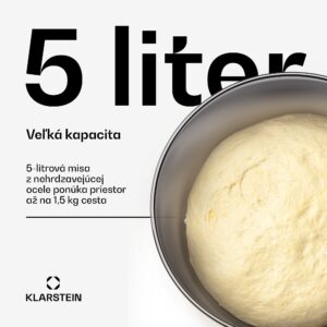 Klarstein Chiara misa z nehrdzavejúcej ocele, 5 l, vhodná do umývačky riadu, ergonomická rukoväť, kompatibilná, nehrdzavejúca