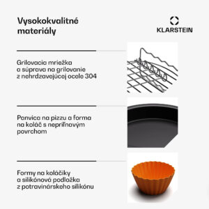 Klarstein Súprava príslušenstva AeroVital Deluxe Colour Touch, 6-dielna, vhodná pre potraviny, vhodné do umývačky riadu