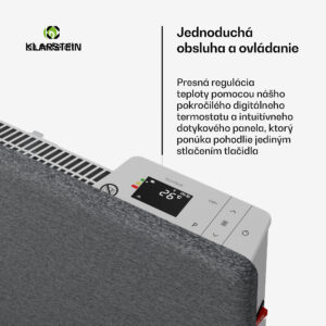 Blumfeldt ThermaTouch konvektor, 2 000 W, elegantný dizajn, dotykové ovládanie, do 20 m²