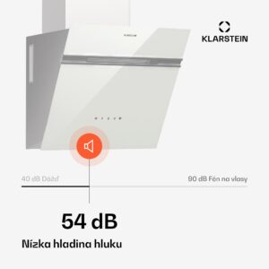 Klarstein Alina digestor, 40 cm, 570 m³/h, Tichý, EEK A