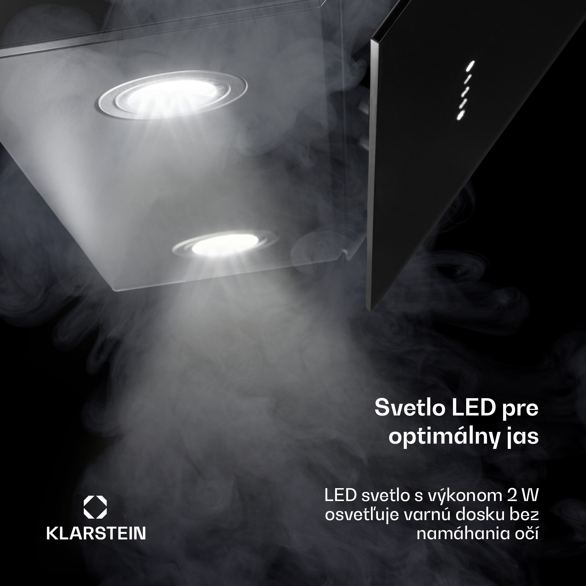 Klarstein Alina digestor, 70 cm, 600 m³/h, Tichý, EEK A – Obrázok 2