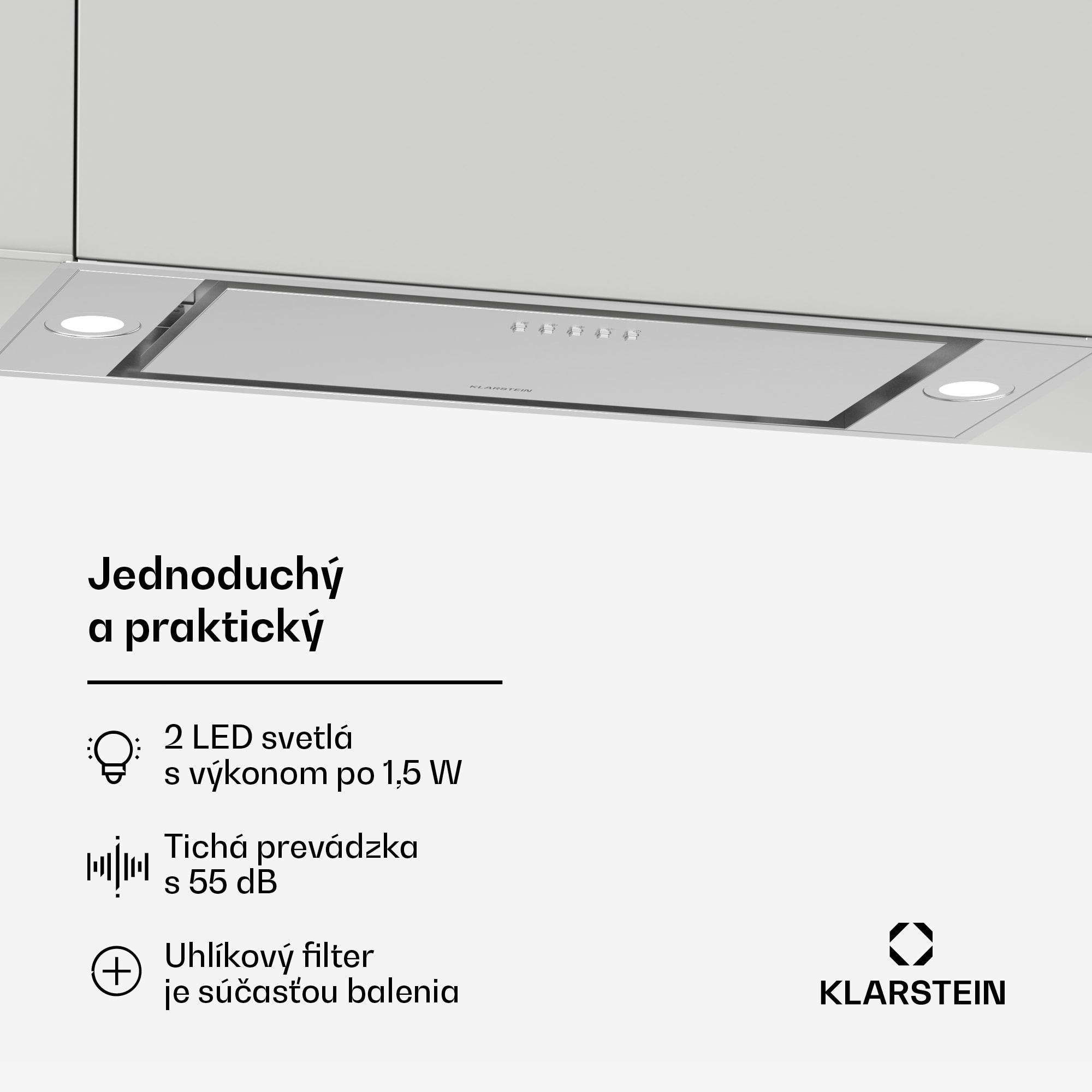 Klarstein TurboMax odsávač pár, 400 m³/h, Účinnosť A+, Dvojitá prevádzka, 3 úrovne, LED – Obrázok 3
